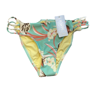 L space Kennedy bottom full mint green floral NWT size small